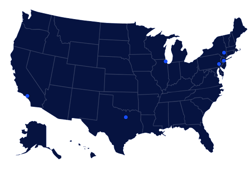 Map indicating Hailify coverage area